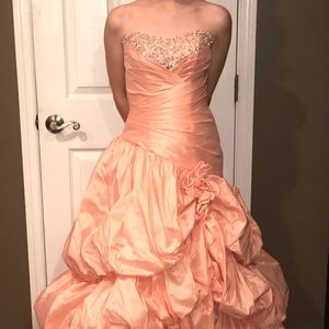 Peach dress